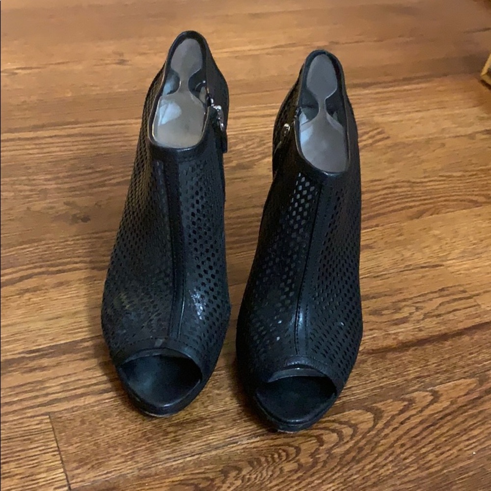 Vince Camino Black Aviator Sheer Heel